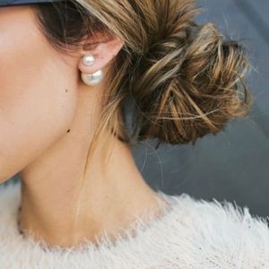 LIMITED EDITION BALL SPARKLE EARRINGS PEARL